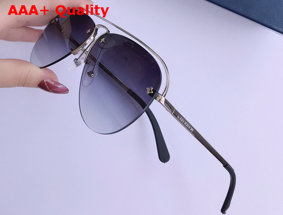 Louis Vuitton Grease Sunglasses Gold Color Frame Z1366W Replica