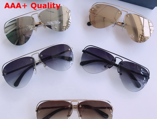 Louis Vuitton Grease Sunglasses Gold Color Frame Z1366W Replica