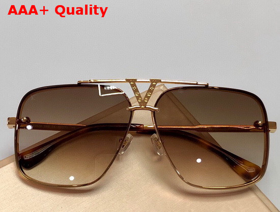 Louis Vuitton Mens V Signature Sunglasses Coffee Lens Replica