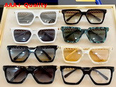 Louis Vuitton New Womens Square Sunglasses White Acetate Frame Blue Lenses Replica