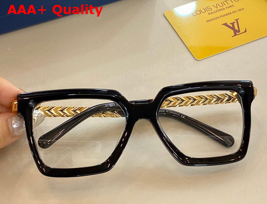 Louis Vuitton New Womens Square Sunglasses White Acetate Frame Blue Lenses Replica