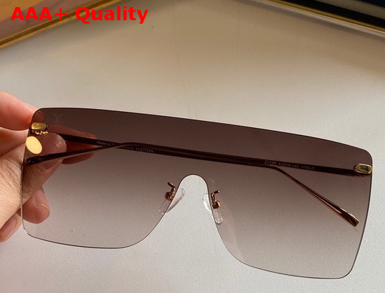 Louis Vuitton Oversized Frameless Sunglasses Tea Color Replica