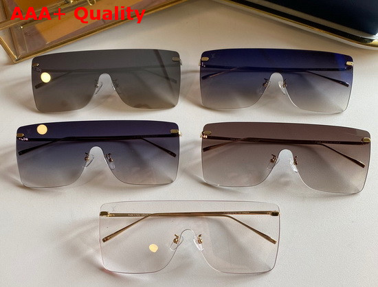 Louis Vuitton Oversized Frameless Sunglasses Tea Color Replica