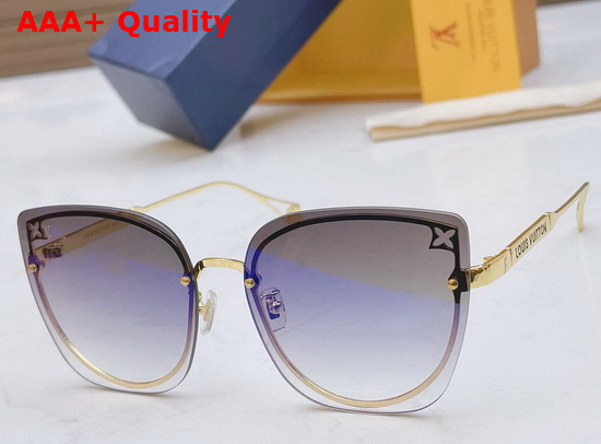 Louis Vuitton Round Sunglasses with Monogram Motif On Lens Replica