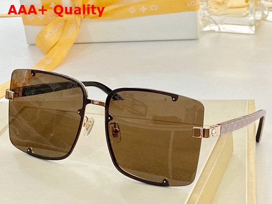 Louis Vuitton Square Sunglasses with Monogram Motif Replica