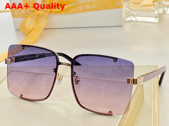 Louis Vuitton Square Sunglasses with Monogram Motif Replica