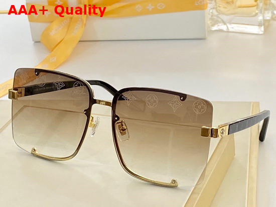 Louis Vuitton Square Sunglasses with Monogram Motif Replica