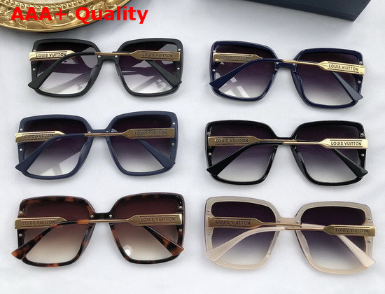 Louis Vuitton Studded Sunglasses Black Replica