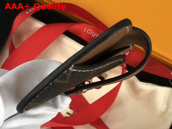 Louis Vuitton Sunglasses Holder in Monogram Canvas and Brown Leather Replica