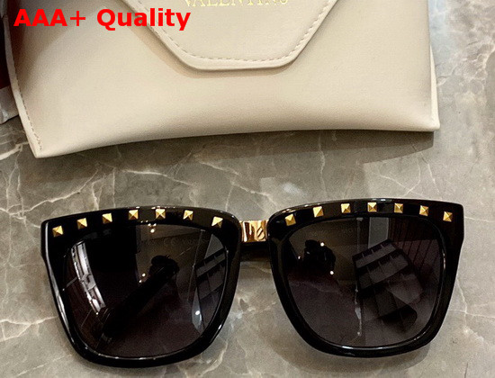 Valentino Rock Studded Acetate Sunglasses Leopard Replica