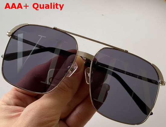 Valentino Squared Metal Frame Sunglasses Tea Color Lenses Replica