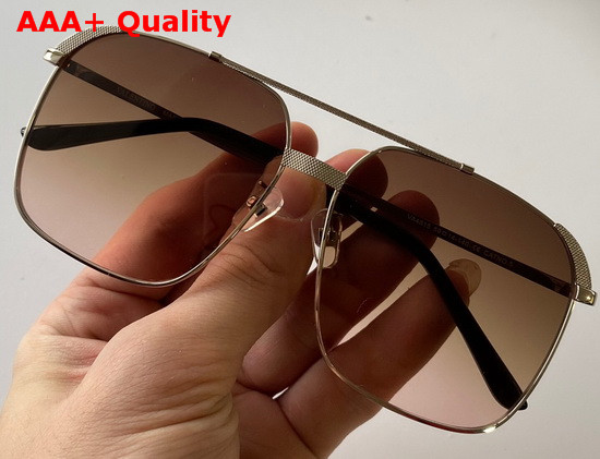 Valentino Squared Metal Frame Sunglasses Tea Color Lenses Replica