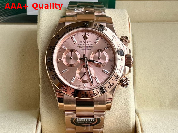 Rolex Cosmograph Daytona Oyster 40mm Everose Gold and Pink Dial Replica