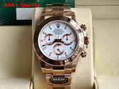 Rolex Cosmograph Daytona Oyster 40mm Everose Gold and White Dial Replica