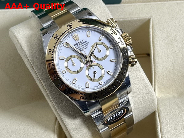 Rolex Cosmograph Daytona Oyster 40mm Platinum and Yellow Gold Replica