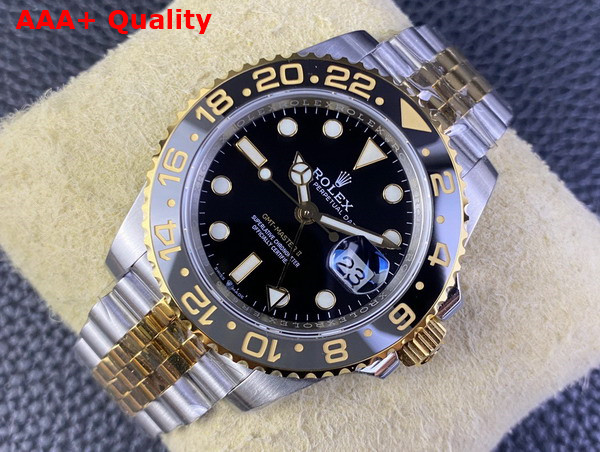 Rolex GMT Master II Oyster 40mm Oystersteel and Yellow Gold Replica