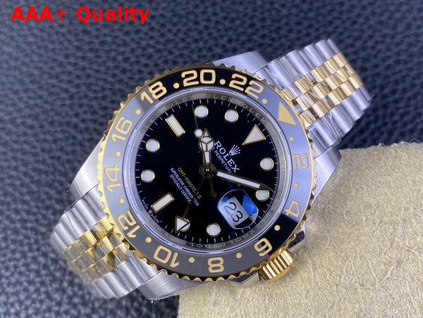 Rolex GMT Master II Oyster 40mm Oystersteel and Yellow Gold Replica