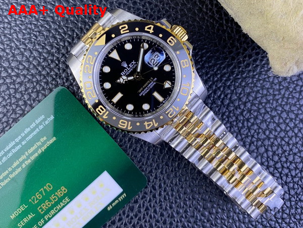 Rolex GMT Master II Oyster 40mm Oystersteel and Yellow Gold Replica