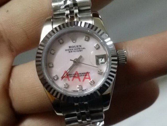 Rolex Lady Date Just 26 Steel Pink Mother Of Pearl Dial for Sale