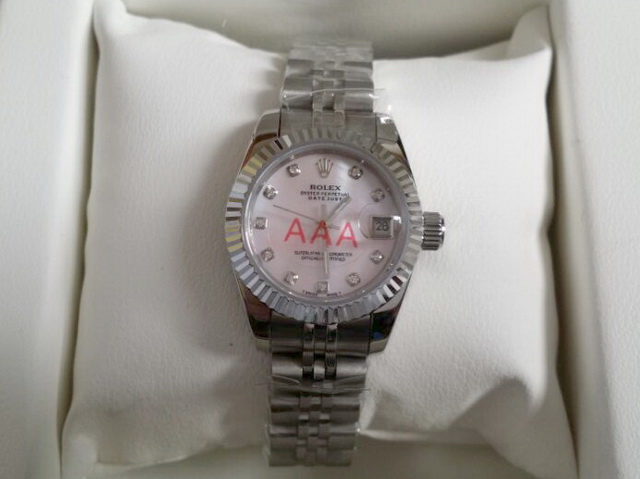 Rolex Lady Date Just 26 Steel Pink Mother Of Pearl Dial for Sale