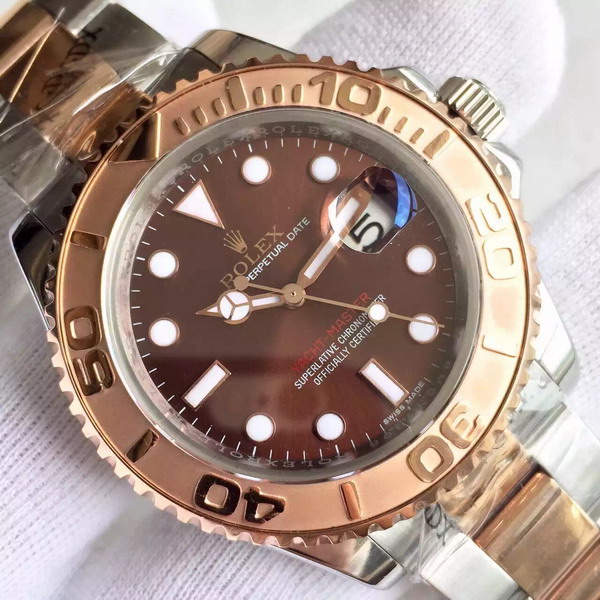 Rolex Yacht Master Pink Gold with Silver 2386 Movement for Sale