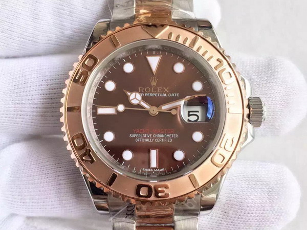 Rolex Yacht Master Pink Gold with Silver 2386 Movement for Sale