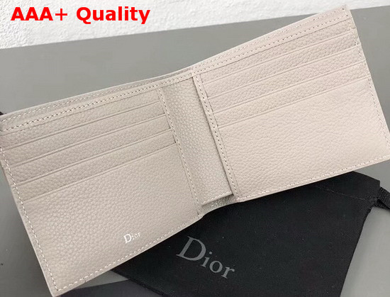 Christian Dior Atelier Wallet in Beige Grained Calfskin Replica