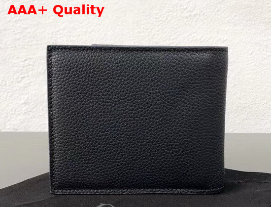 Christian Dior Atelier Wallet in Navy Blue Grained Calfskin Replica