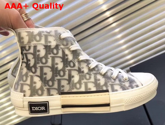 Christian Dior B23 High Top Sneakers in Dior Oblique Technical Canvas Replica