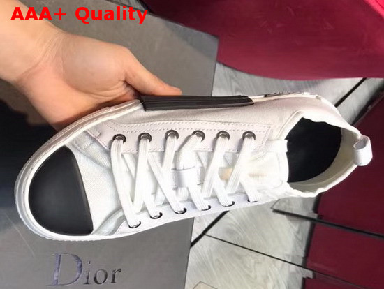 Christian Dior B23 Low Top Sneaker in White Technical Canvas Replica