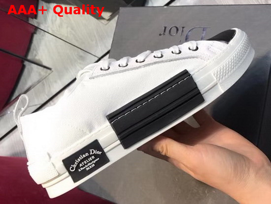 Christian Dior B23 Low Top Sneaker in White Technical Canvas Replica