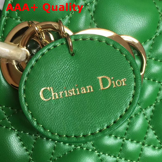 Christian Dior My Lady Dior Bag in Green Lambskin Replica