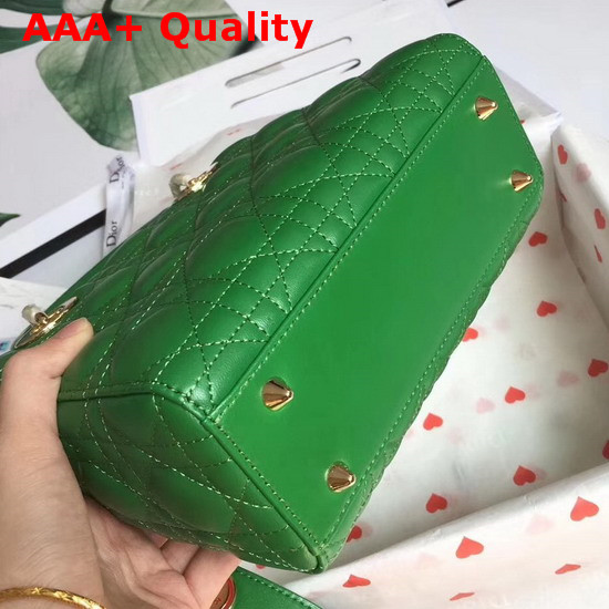 Christian Dior My Lady Dior Bag in Green Lambskin Replica