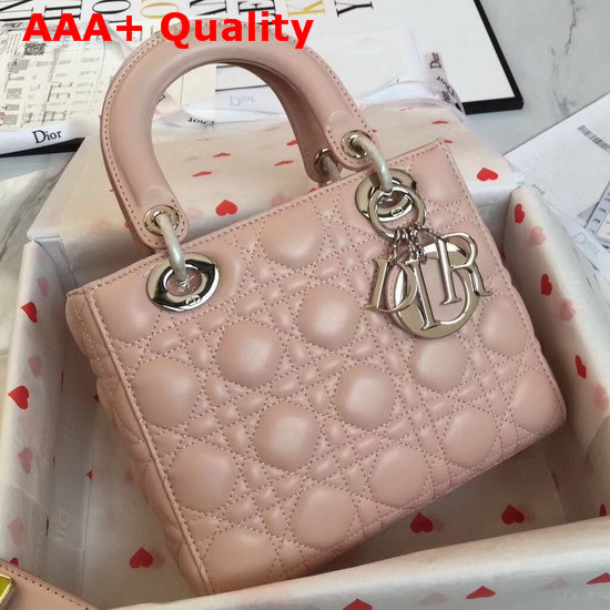 Christian Dior My Lady Dior Bag in Pink Lambskin Replica