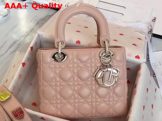 Christian Dior My Lady Dior Bag in Pink Lambskin Replica