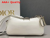 Christian Dior Vintage Trotter Handbag in White Grained Calfskin Replica