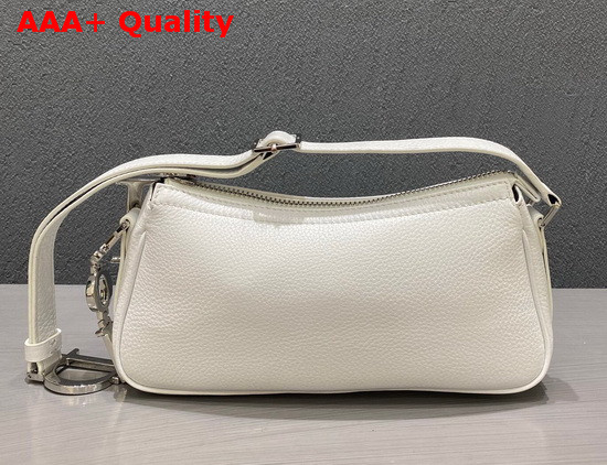 Christian Dior Vintage Trotter Handbag in White Grained Calfskin Replica