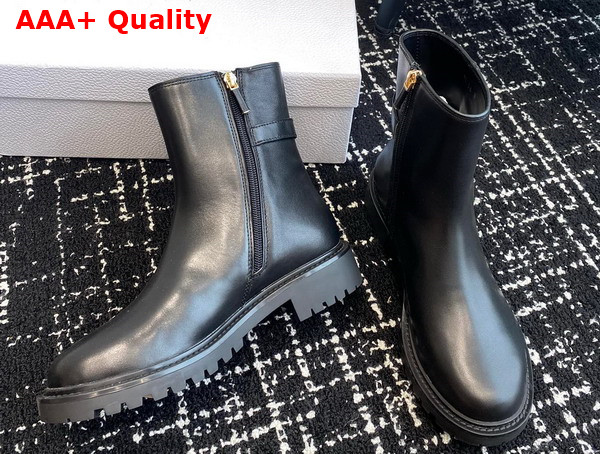 Dior 30 Montaigne Ankle Boot Black Calfskin Replica