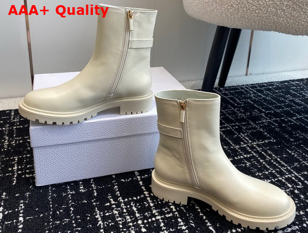 Dior 30 Montaigne Ankle Boot White Calfskin Replica