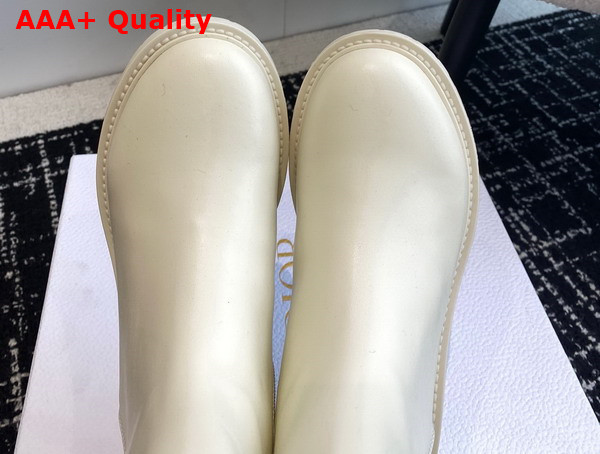 Dior 30 Montaigne Ankle Boot White Calfskin Replica