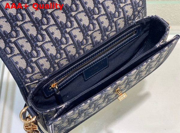 Dior 30 Montaigne Avenue Bag Blue Dior Oblique Jacquard Replica