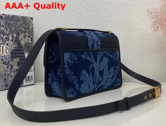 Dior 30 Montaigne Bag Blue Dior Flowers Denim Replica