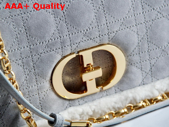 Dior 30 Montaigne Bag Gray Colored Shearling Replica