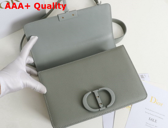 Dior 30 Montaigne Bag Gray Ultramatte Grained Calfskin Replica