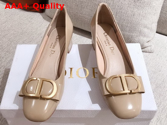 Dior 30 Montaigne Ballerina in Nude Calfskin Replica