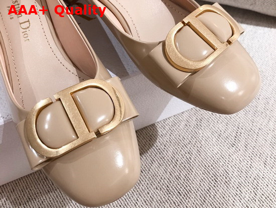 Dior 30 Montaigne Ballerina in Nude Calfskin Replica