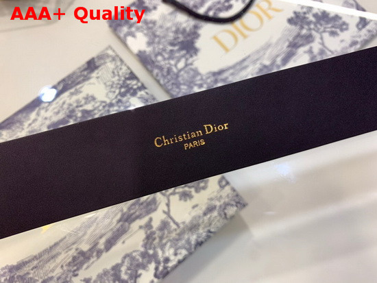 Dior 30 Montaigne Belt Black Smooth Calfskin 35mm Gold Buckle Replica