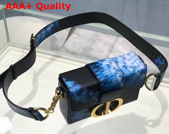 Dior 30 Montaigne Box Bag Blue Multicolor Tie and Dior Smooth Calfskin Replica