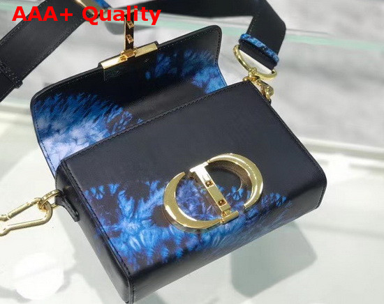 Dior 30 Montaigne Box Bag Blue Multicolor Tie and Dior Smooth Calfskin Replica