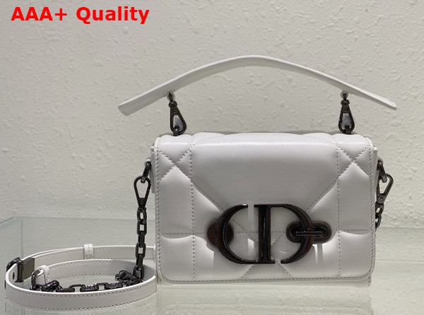 Dior 30 Montaigne Box Bag with Handle Latte Maxicannage Lambskin Replica